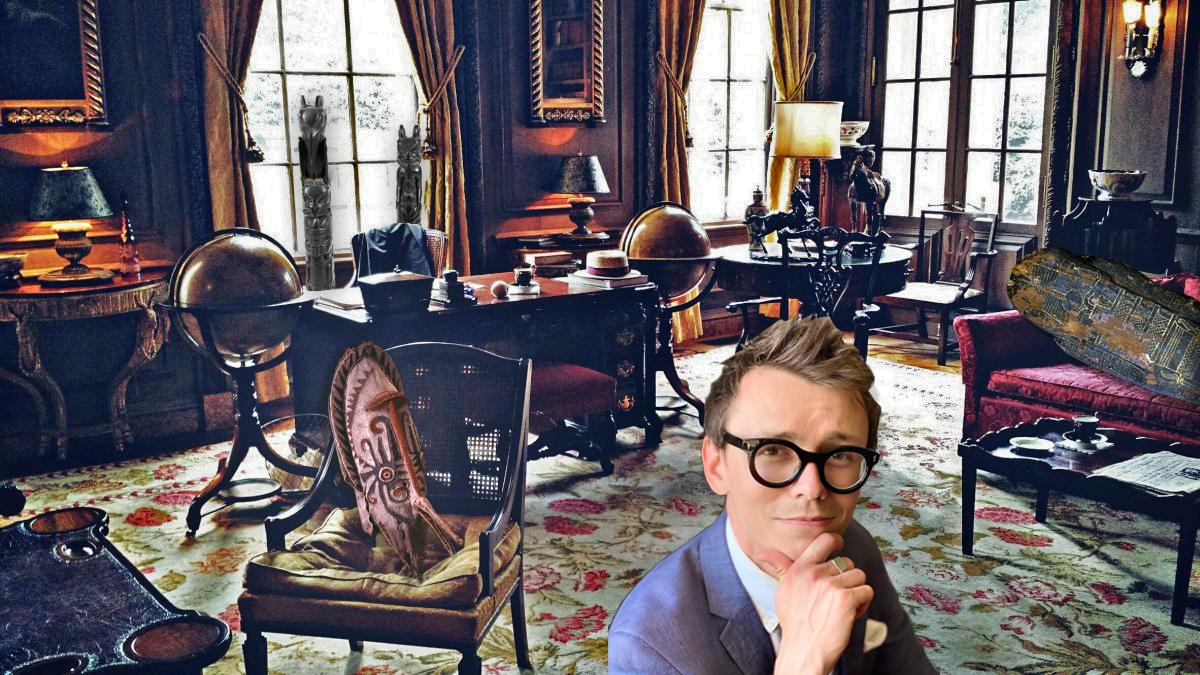 Office with artifacts